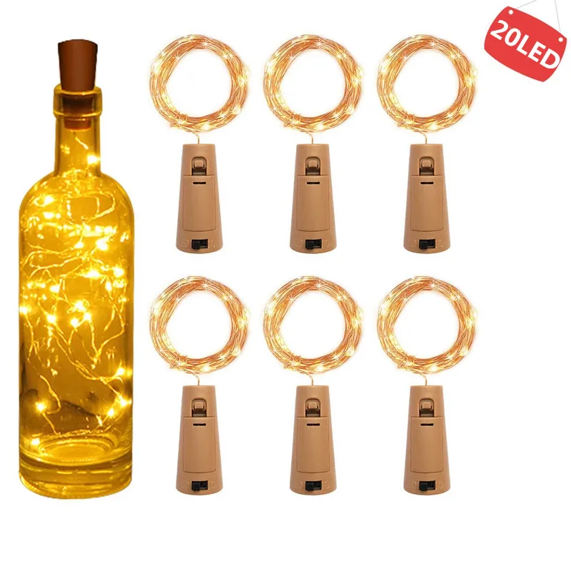Holiday decorations 20 LED Bottle Lights Battery Cork for Party Wedding Christmas Halloween Bar Decor Warm White
Holiday decorations 20 LED Bottle Lights Battery Cork for Party Wedding Christmas Halloween Bar Decor Warm White
