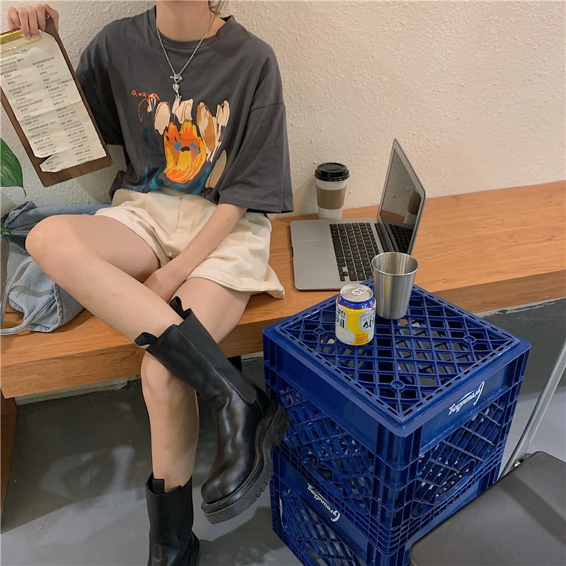 YTX1166 Summer 2021 new design sense niche loose Harajuku style long short-sleeved T-shirt women
YTX1166 Summer 2021 new design sense niche loose Harajuku style long short-sleeved T-shirt women