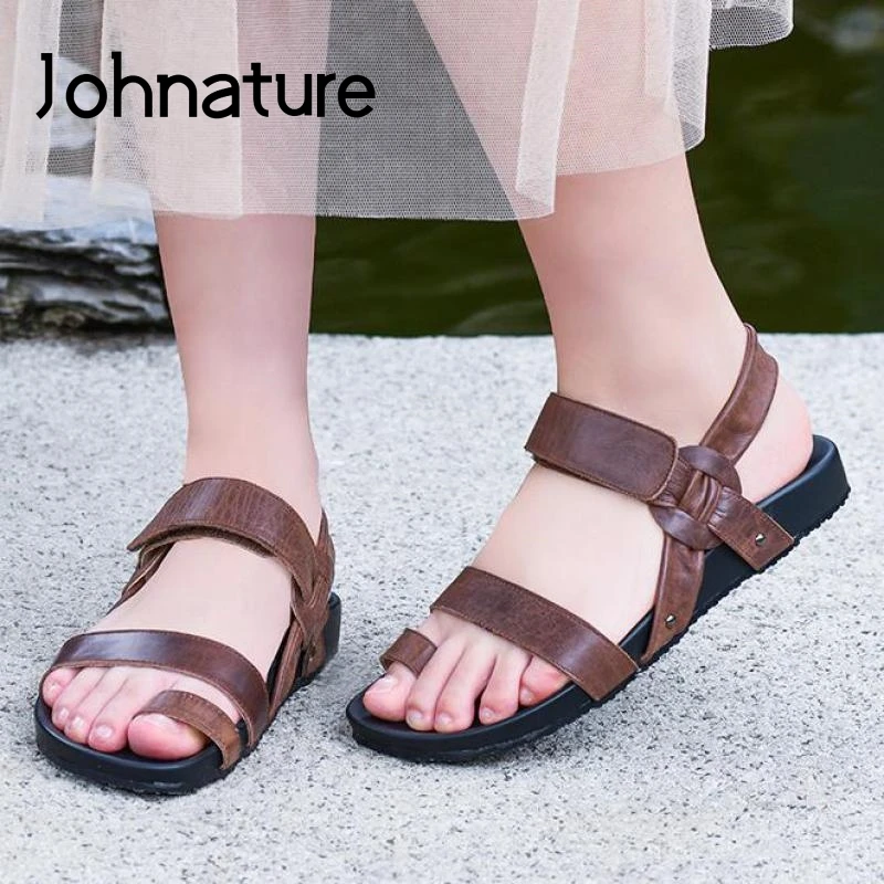 Johnature Women Shoes Hook & Loop Sandals 2021 New Summer Genuine Leather Casual Retro Flat With Sewing Handmade Ladies Sandals
Johnature Women Shoes Hook & Loop Sandals 2021 New Summer Genuine Leather Casual Retro Flat With Sewing Handmade Ladies Sandals