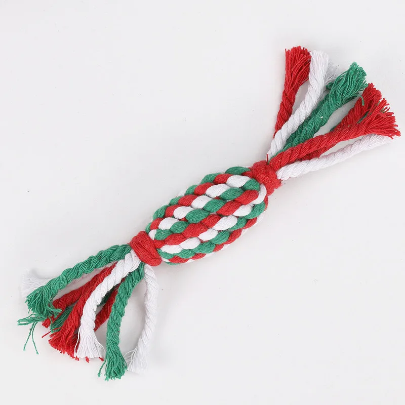 6Pcs Christmas Pet Dog Toy Durable Braided Bone Rope Pet Supplies Clean Teeth Bite Rope Suit Chew Knot Cotton Rope Toys
6Pcs Christmas Pet Dog Toy Durable Braided Bone Rope Pet Supplies Clean Teeth Bite Rope Suit Chew Knot Cotton Rope Toys
