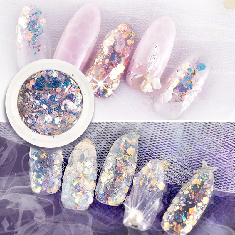 1box Fashion High Quality New Shiny Nail Glitter Sequins DIY Nail Art Jewelry Decoration Accessories 8 Optional
1box Fashion High Quality New Shiny Nail Glitter Sequins DIY Nail Art Jewelry Decoration Accessories 8 Optional