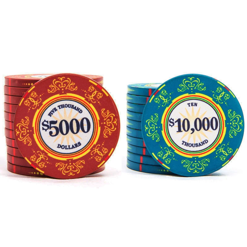 Керамические фишки для покера в стиле Персии иранский дизайн 40*3 мм 10 г|poker chip set|chip