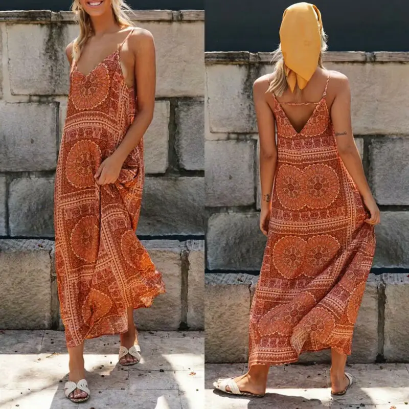 Womens Summer Elegant Dresses Backless OL Work Sleeveless Floral Printed Retro Dress Beach Sundress Strap Dress Fashion Dresses
Womens Summer Elegant Dresses Backless OL Work Sleeveless Floral Printed Retro Dress Beach Sundress Strap Dress Fashion Dresses