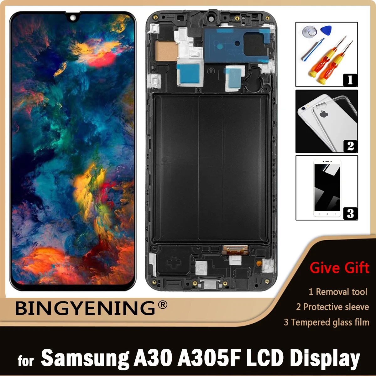 Super AMOLED For Samsung Galaxy A30 A305/DS A305F LCD Display Screen Touch Digitizer Assembly For Galaxy A305FD A305A With Frame
Super AMOLED For Samsung Galaxy A30 A305/DS A305F LCD Display Screen Touch Digitizer Assembly For Galaxy A305FD A305A With Frame