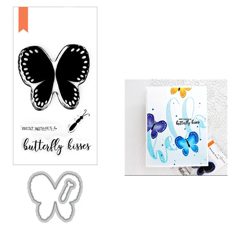 Butterfly Metal Cutting Dies and Clear Stamps Set For DIY Scrapbooking Card Album Photo Making DIY Crafts Stencil 2020
Butterfly Metal Cutting Dies and Clear Stamps Set For DIY Scrapbooking Card Album Photo Making DIY Crafts Stencil 2020