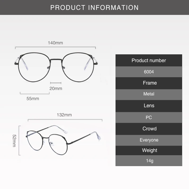 2020 New Fashion Student Near Sight Glasses New Cat Ear Ultra Light Myopia Thin frame Women Men Degree Range -1.0 to -6.0
2020 New Fashion Student Near Sight Glasses New Cat Ear Ultra Light Myopia Thin frame Women Men Degree Range -1.0 to -6.0