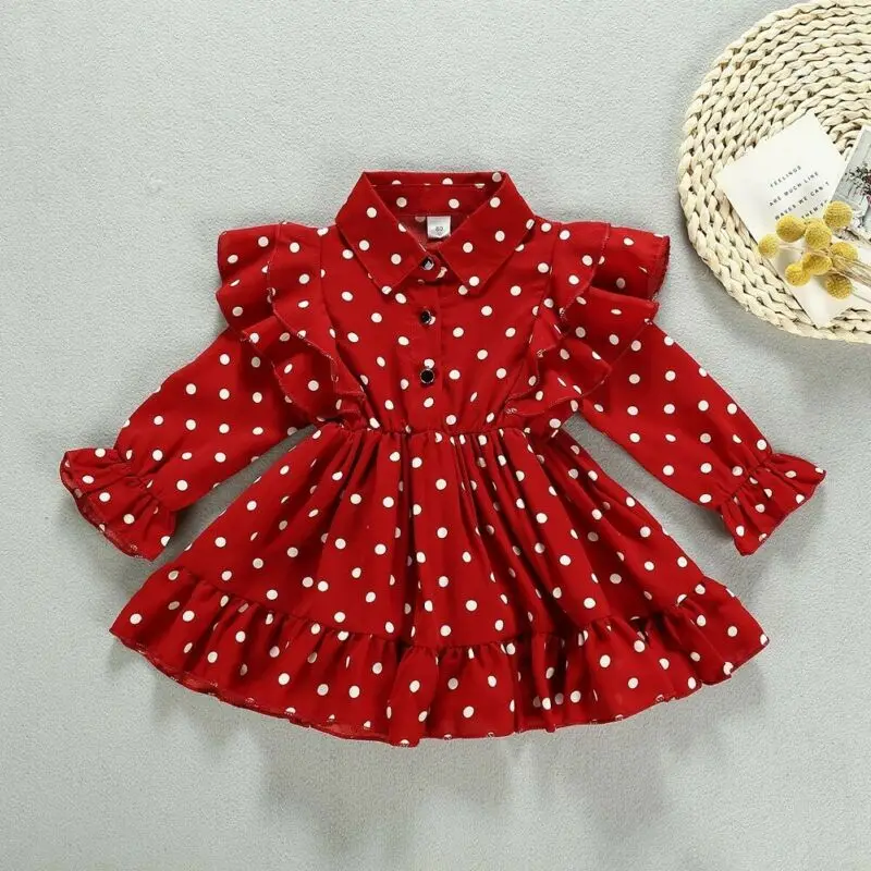 Baby Girl Christmas Dress New Year Winter Korean Fashion Kid Clothes Ruffle Swing Polka Dots Party Dresses 1-7 Years
Baby Girl Christmas Dress New Year Winter Korean Fashion Kid Clothes Ruffle Swing Polka Dots Party Dresses 1-7 Years