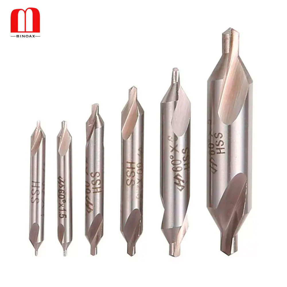 BINOAX 6pcs/set Electrical HSS Combination Center Drills Countersinks Bit Set Lathe Mill 60 Degree Angle 5/3/2.5/2/1.5/1mm #W437
BINOAX 6pcs/set Electrical HSS Combination Center Drills Countersinks Bit Set Lathe Mill 60 Degree Angle 5/3/2.5/2/1.5/1mm #W437