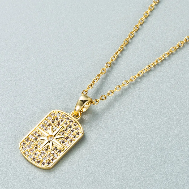 Gold Stainless Steel Jewelry Geometric Moon Lock Key Crystals Pendant Necklace For Women Gold Femme CZ Collar Choker Necklaces
Gold Stainless Steel Jewelry Geometric Moon Lock Key Crystals Pendant Necklace For Women Gold Femme CZ Collar Choker Necklaces