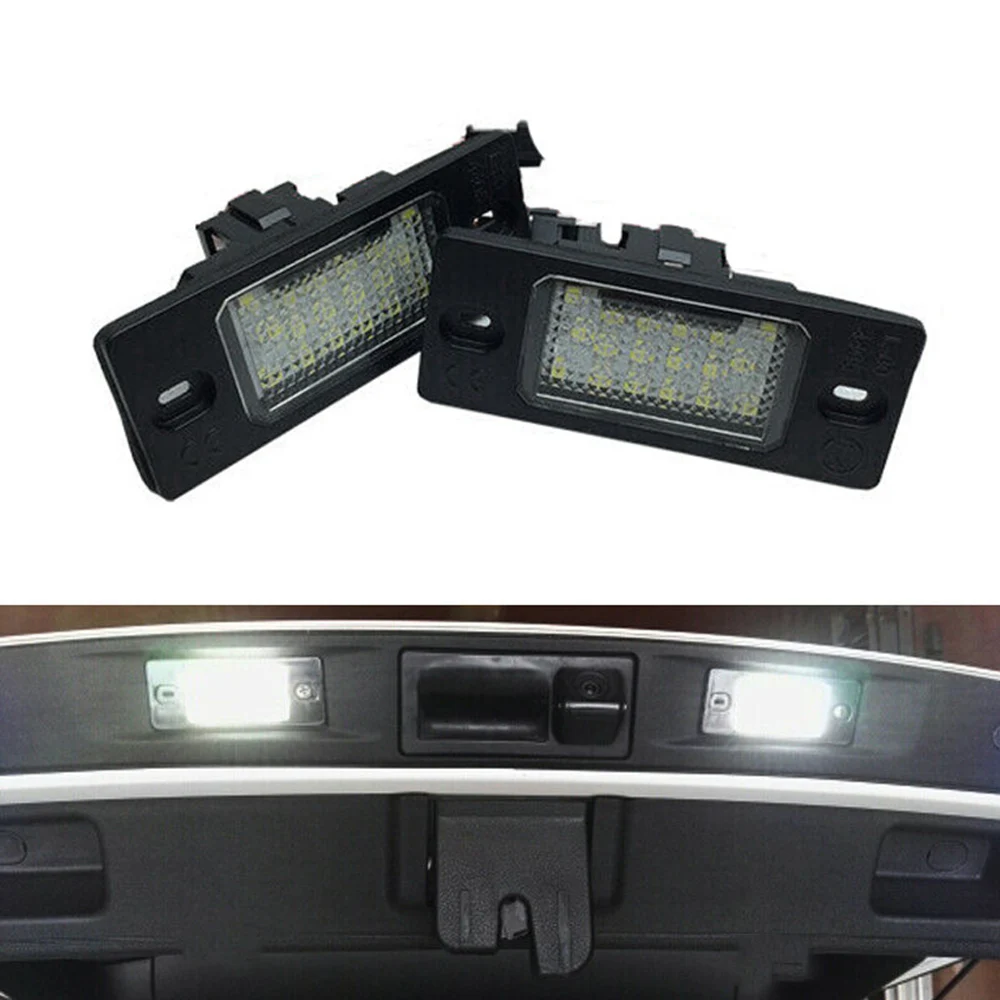 

6500K 2x SMD CAN-bus White Led Number License Plate Light Lamp For Skoda Fabia MK1 6Y