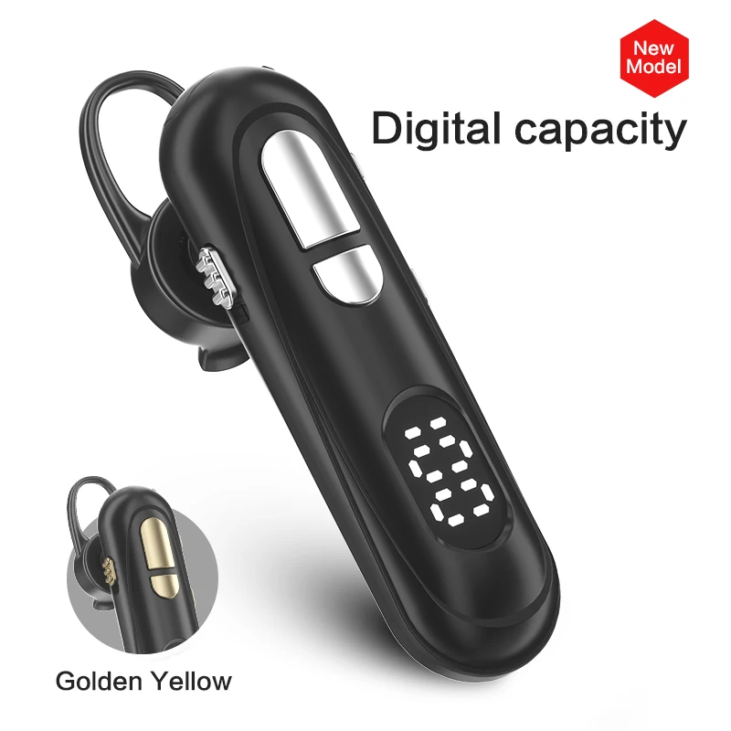 Newest Bluetooth Headset 5.1 Earpiece Handsfree Headphones LED Display 9D Stereo Earbud Earpiece Works on all All smartphones
Newest Bluetooth Headset 5.1 Earpiece Handsfree Headphones LED Display 9D Stereo Earbud Earpiece Works on all All smartphones