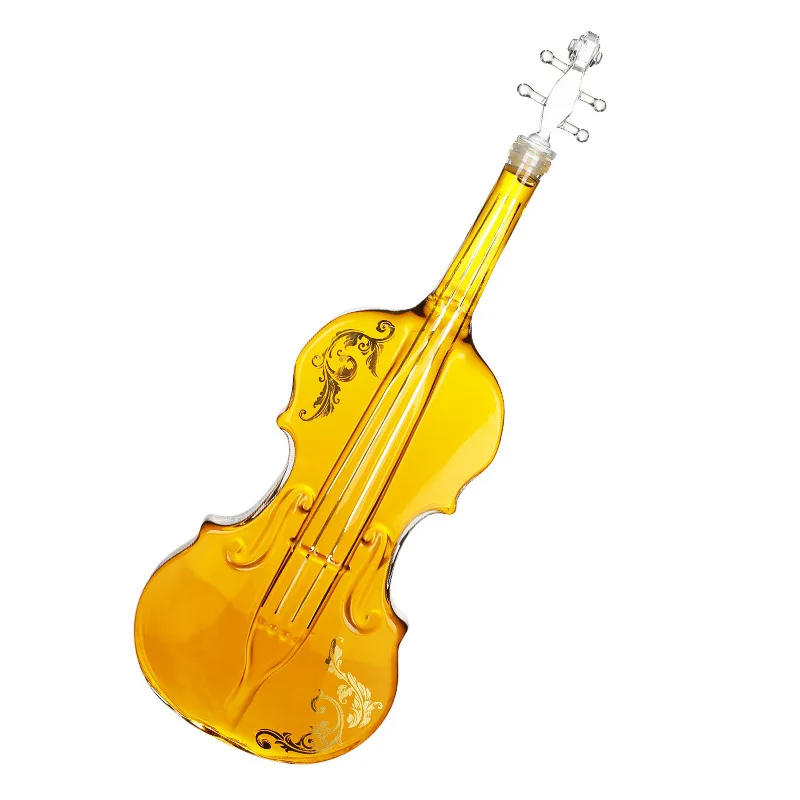 Craft Bottle Violin Glass Bottle High-End Whisky Violin Decanter Wine Whiskey Decanter Bottle Set
Craft Bottle Violin Glass Bottle High-End Whisky Violin Decanter Wine Whiskey Decanter Bottle Set