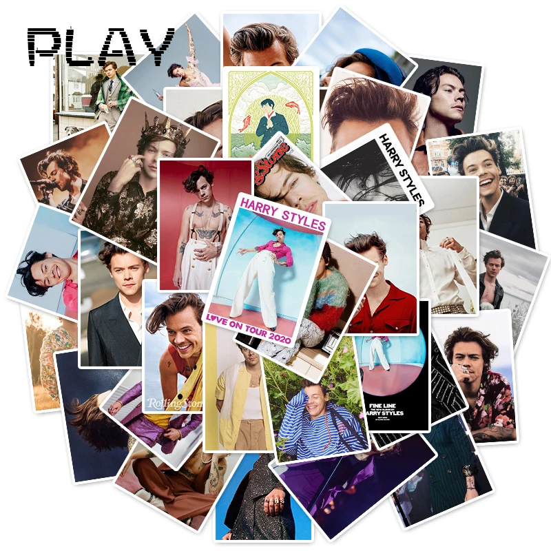 50pcs British Singer Harry Style Portrait Posters Stickers For Laptop Phone Pad Bicycle Fridge Decal Fans Gift Toy Stickers
50pcs British Singer Harry Style Portrait Posters Stickers For Laptop Phone Pad Bicycle Fridge Decal Fans Gift Toy Stickers