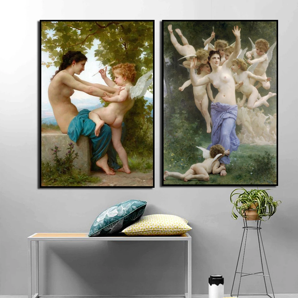 William Adolf Bouguereau "Song of Angels" Canvas Paintings Prints Murals Decorative Posters French Neoclassical Famous
William Adolf Bouguereau "Song of Angels" Canvas Paintings Prints Murals Decorative Posters French Neoclassical Famous