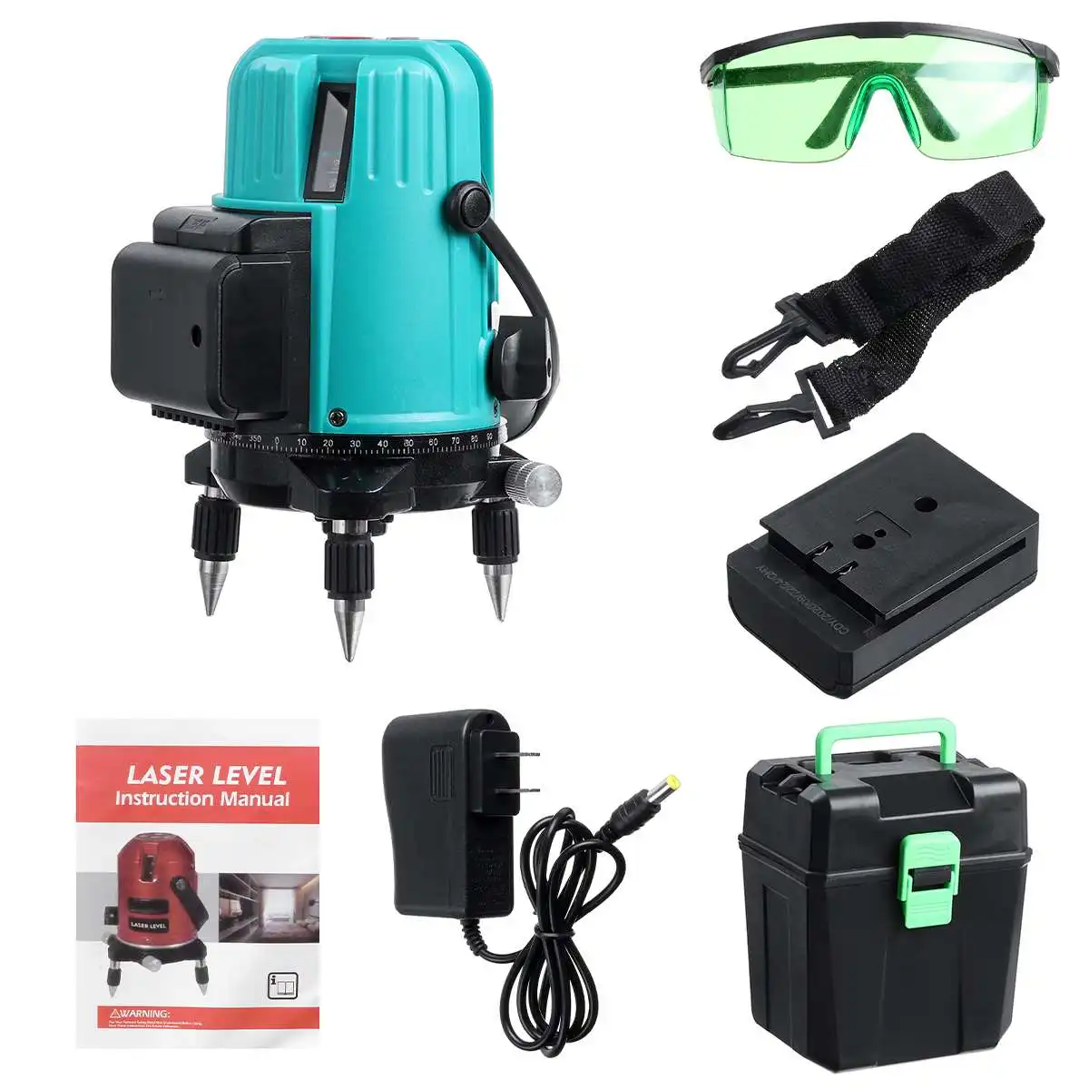 ZEAST 5 Lines Powerful Green Light Laser Level Automatic Self Leveling 360 Vertical Horizontal Tilt Cross Line w/Outdoor Mode
ZEAST 5 Lines Powerful Green Light Laser Level Automatic Self Leveling 360 Vertical Horizontal Tilt Cross Line w/Outdoor Mode