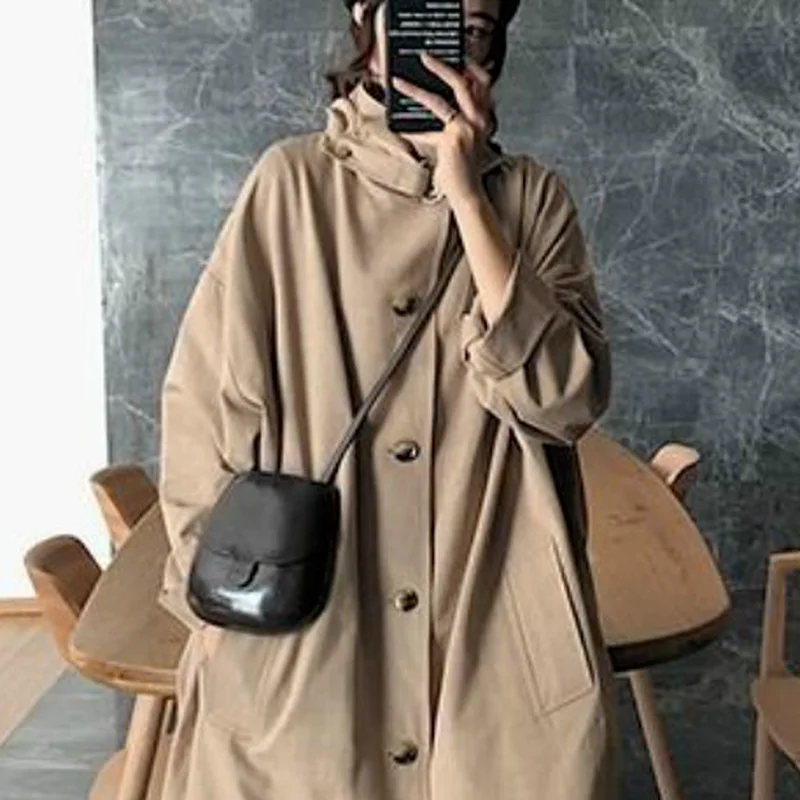 Trench Women Solid Harajuku Trendy Friends Large Size Overcoats College Oversized Leisure Daily New Fashion Female Loose Spring
Trench Women Solid Harajuku Trendy Friends Large Size Overcoats College Oversized Leisure Daily New Fashion Female Loose Spring