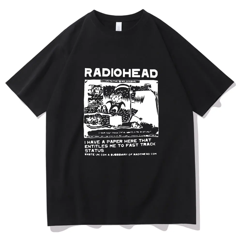 NEU Radiohead North America Tour T-shirt EU Size Men Concert Tee Shirt Black Pure Cotton Short Sleeve Tees Mens Hip Hop Tshirt
NEU Radiohead North America Tour T-shirt EU Size Men Concert Tee Shirt Black Pure Cotton Short Sleeve Tees Mens Hip Hop Tshirt
