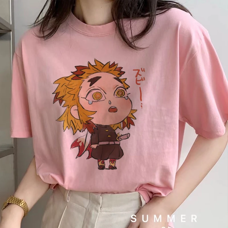 Anime Rengoku Kyoujurou Demon Slayer Kimetsu No Yaiba Mugen Train T Shirt Women Kawaii Tees Harajuku Cartoon Tshirt Female Loose
Anime Rengoku Kyoujurou Demon Slayer Kimetsu No Yaiba Mugen Train T Shirt Women Kawaii Tees Harajuku Cartoon Tshirt Female Loose