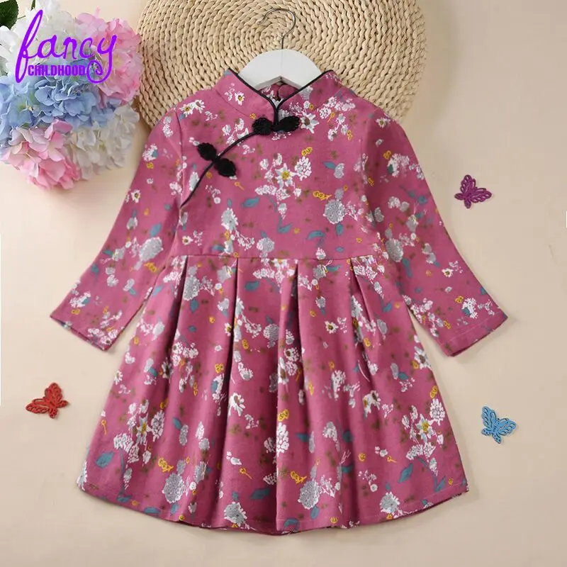 Fancy Childhood Casual Children Fall Designer Clothes 2 3 To 8 10 Year Toddler Girls Floral Cotton Long Sleeve Dress for Kids
Fancy Childhood Casual Children Fall Designer Clothes 2 3 To 8 10 Year Toddler Girls Floral Cotton Long Sleeve Dress for Kids