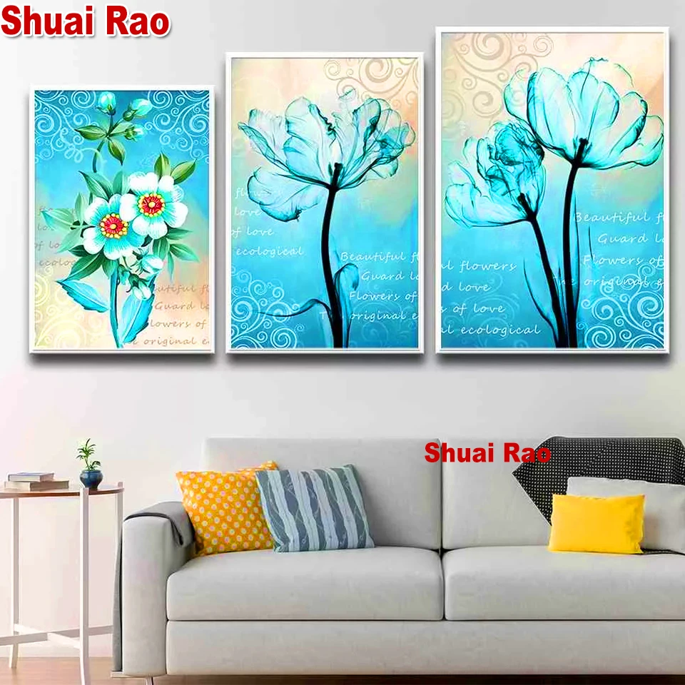 5d diy diamond mosaic Blue Flower Triptych diamond painting cross stitch kits 3d embroidery full rhinestone home decoration
5d diy diamond mosaic Blue Flower Triptych diamond painting cross stitch kits 3d embroidery full rhinestone home decoration