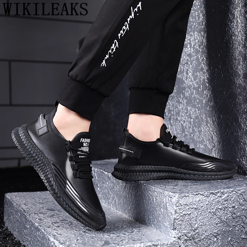 Leather Shoes Men Black Sneakers Trainers Mens Casual Shoes Hot Sale Fashion Luxury Sneakers Men Chaussure Homme Sepatu Pria
Leather Shoes Men Black Sneakers Trainers Mens Casual Shoes Hot Sale Fashion Luxury Sneakers Men Chaussure Homme Sepatu Pria