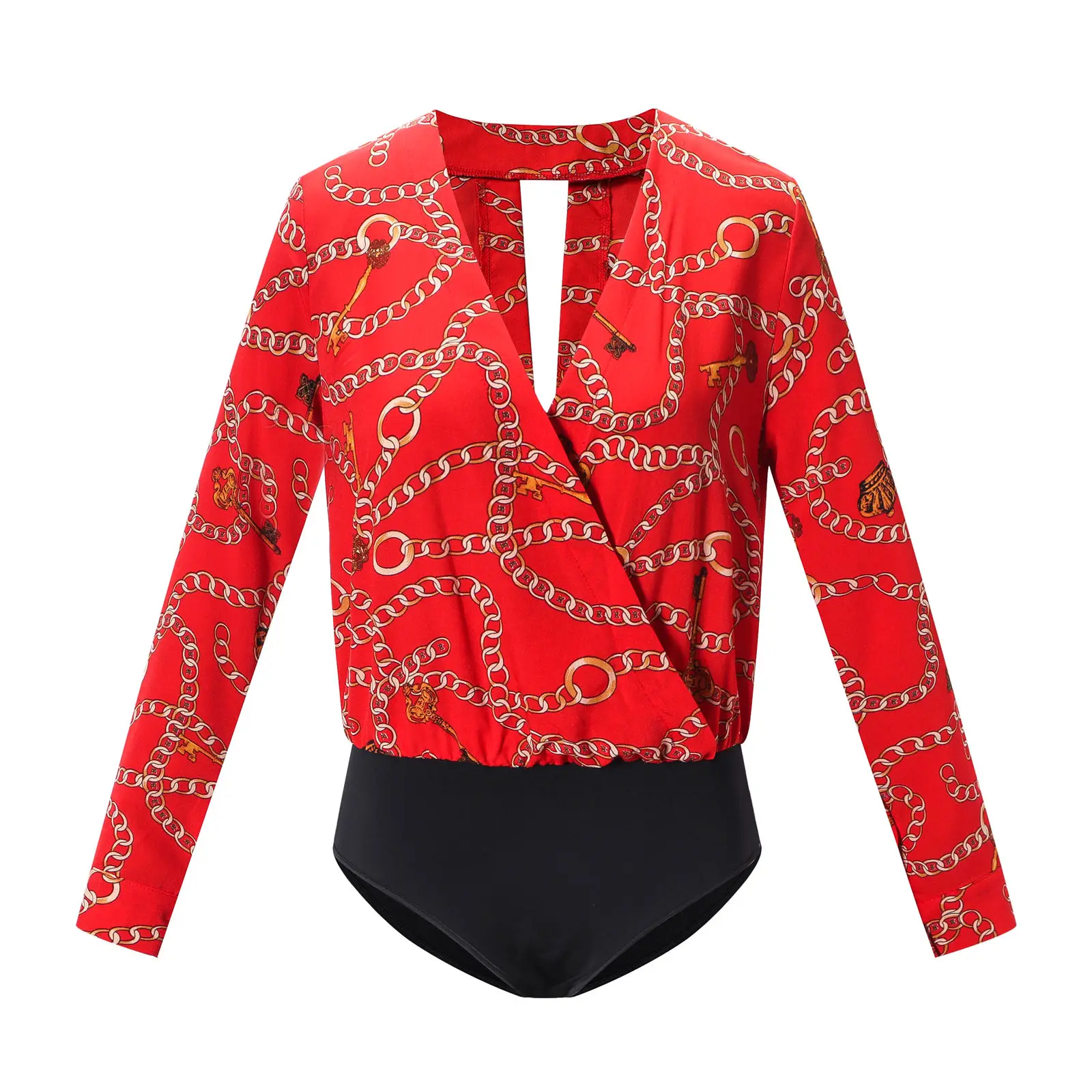 Long Sleeve Womens Ladies Wrap Over V Neck Plunge Bodysuit Plain Stretch Jumpsuit Romper Tops Leotard Blouse Romper Jumpsuit
Long Sleeve Womens Ladies Wrap Over V Neck Plunge Bodysuit Plain Stretch Jumpsuit Romper Tops Leotard Blouse Romper Jumpsuit