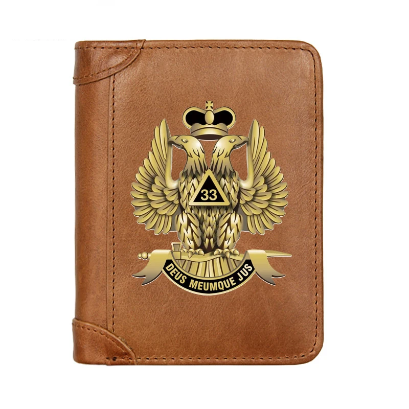 Masonic 33 Deus Meumque Jus Male Genuine Leather Wallets Men Wallet Credit Business Card Holders Purses Women High Quality
Masonic 33 Deus Meumque Jus Male Genuine Leather Wallets Men Wallet Credit Business Card Holders Purses Women High Quality