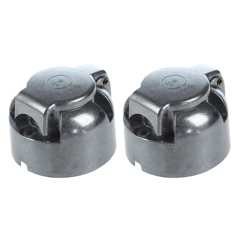 2X 7-Pin Trailer Socket Heavy-Duty Round Pin 7- Pole Wiring Socket 12V Towbar Towing Caravan Truck Socket Vehicle End
2X 7-Pin Trailer Socket Heavy-Duty Round Pin 7- Pole Wiring Socket 12V Towbar Towing Caravan Truck Socket Vehicle End