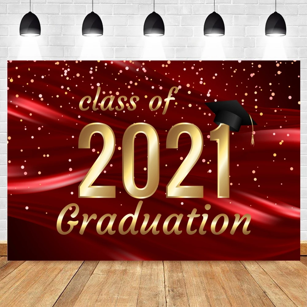 Class Of 2021 Graduation Backdrop Red Golden Dots Hat Glitter Vinyl Photography Background For Photo Studio Photophone Photocall
Class Of 2021 Graduation Backdrop Red Golden Dots Hat Glitter Vinyl Photography Background For Photo Studio Photophone Photocall