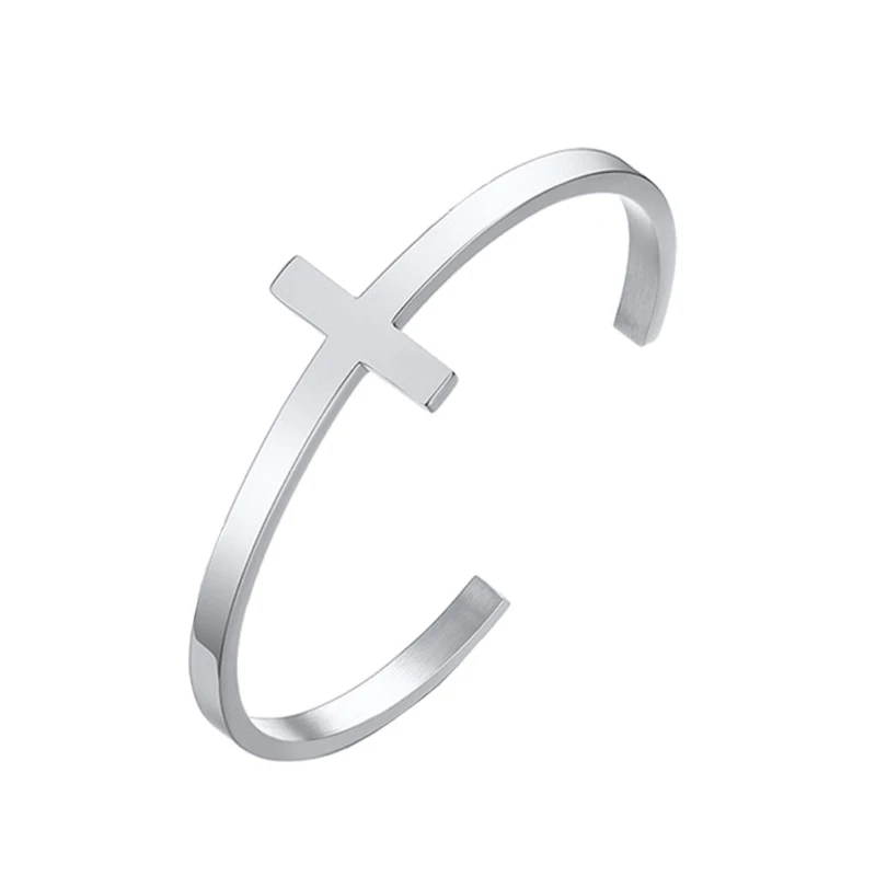 Stainless Steel Cross Bracelet Christian DIY Engraved Quote Religious Cuff Bangle Bible Verse Christian Jewelry Gift
Stainless Steel Cross Bracelet Christian DIY Engraved Quote Religious Cuff Bangle Bible Verse Christian Jewelry Gift