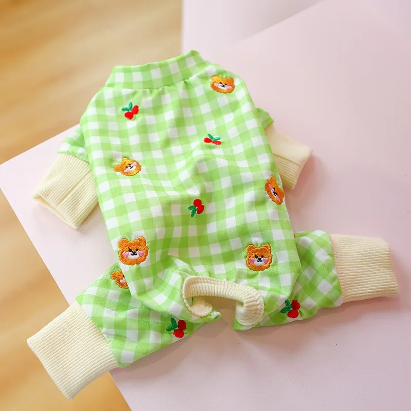 Cute Winter Overalls For Small Dogs Chihuahua Comfortable Home Four-legged Shirt Plaid Bear Print Jumpsuit Yorkies Warm Costume
Cute Winter Overalls For Small Dogs Chihuahua Comfortable Home Four-legged Shirt Plaid Bear Print Jumpsuit Yorkies Warm Costume