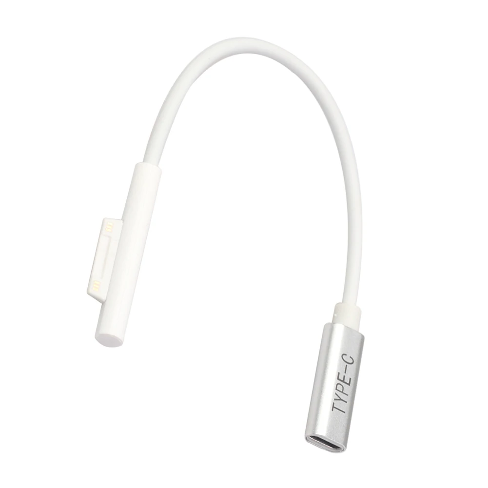 20cm White Type C PD Power Adapter Charging Cable For Microsoft Surface Pro 3 4 5 6 Laptop Book2 Book1 And Other Computers 
20cm White Type C PD Power Adapter Charging Cable For Microsoft Surface Pro 3 4 5 6 Laptop Book2 Book1 And Other Computers