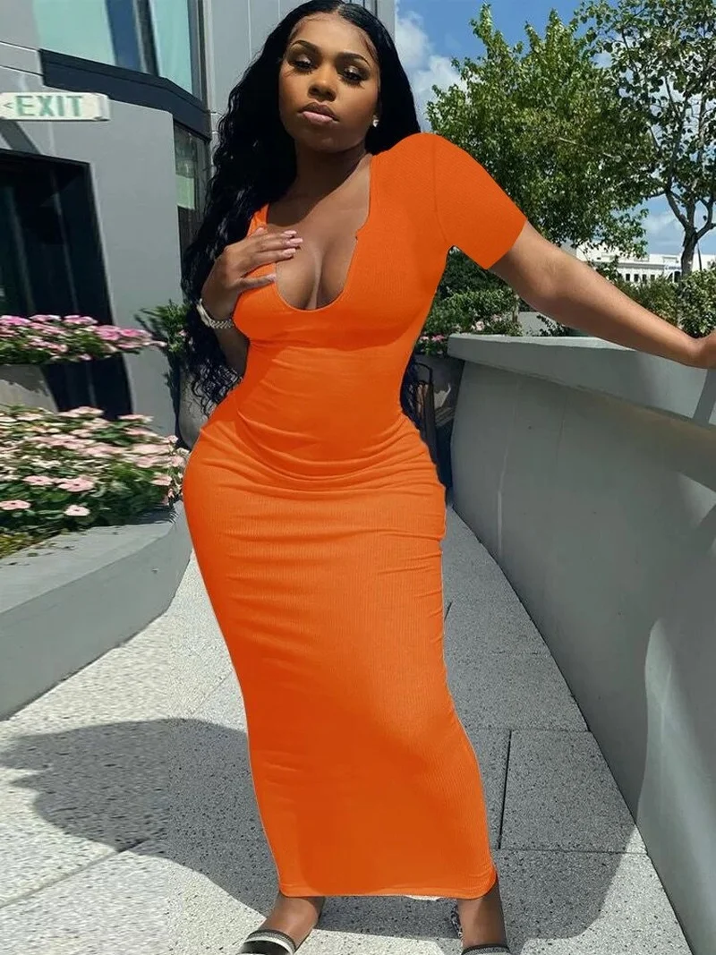 Женское платье с коротким рукавом и V-образным вырезом, Длинное Элегантное облегающее платье для фитнеса в стиле ретро, летнее платье-сарафа...
Женское платье с коротким рукавом и V-образным вырезом, Длинное Элегантное облегающее платье для фитнеса в стиле ретро, летнее платье-сарафа...