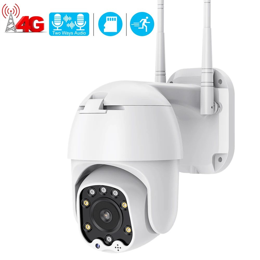 4G Camera 1080P HD PTZ Camera Wireless GSM SIM Card WIFI IP Camera Security Outdoor CCTV IR Night Vision 30M iCSEE Dual light
4G Camera 1080P HD PTZ Camera Wireless GSM SIM Card WIFI IP Camera Security Outdoor CCTV IR Night Vision 30M iCSEE Dual light
