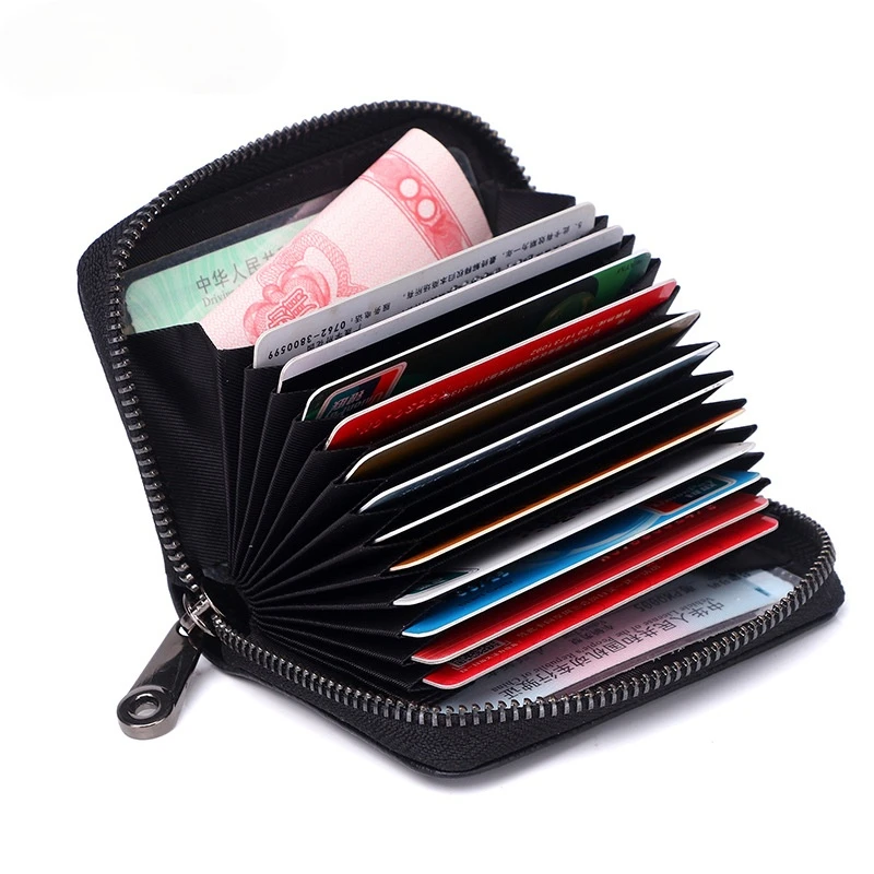 Men's Business Card Holder Genuine Leather Credit Card Holder Women Zipper Pocket Unisex Card Case Zipper Coin Purse
Men's Business Card Holder Genuine Leather Credit Card Holder Women Zipper Pocket Unisex Card Case Zipper Coin Purse