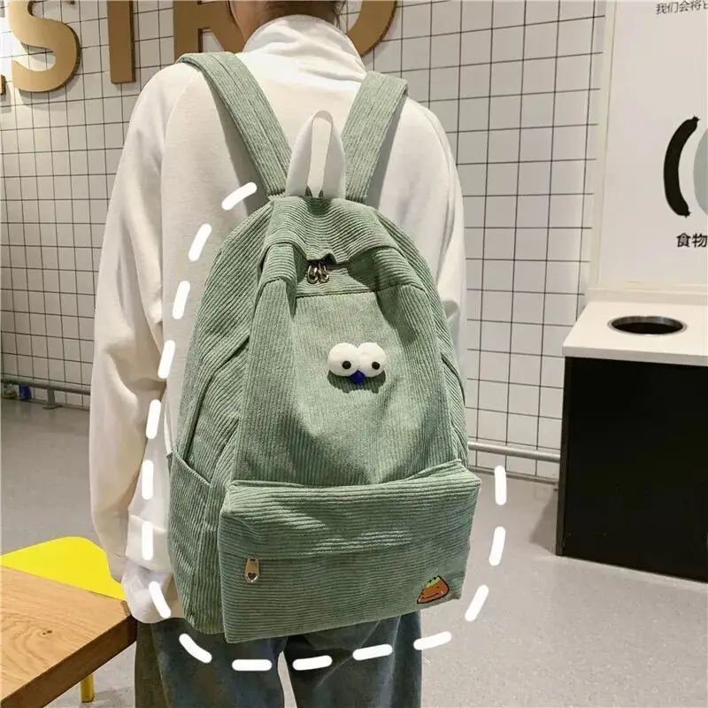 Schoolbag Female Students Korean Junior High School Girls Heart-Shaped Cute Mori Texture Corduroy Campus Backpack
Schoolbag Female Students Korean Junior High School Girls Heart-Shaped Cute Mori Texture Corduroy Campus Backpack