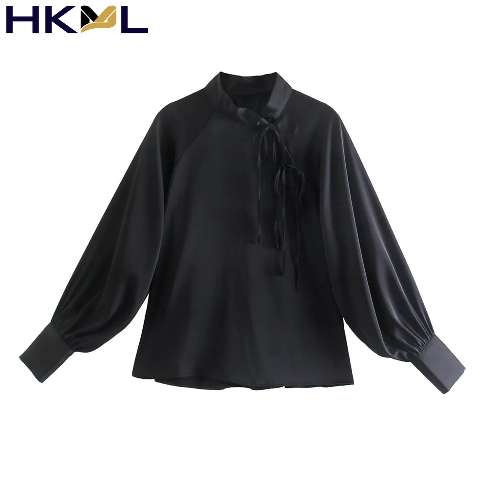 Women Tops High Neck Long Sleeve Fashion With Bow Soft Touch Blouses Vintage Female Shirts Blusas 2021
Women Tops High Neck Long Sleeve Fashion With Bow Soft Touch Blouses Vintage Female Shirts Blusas 2021
