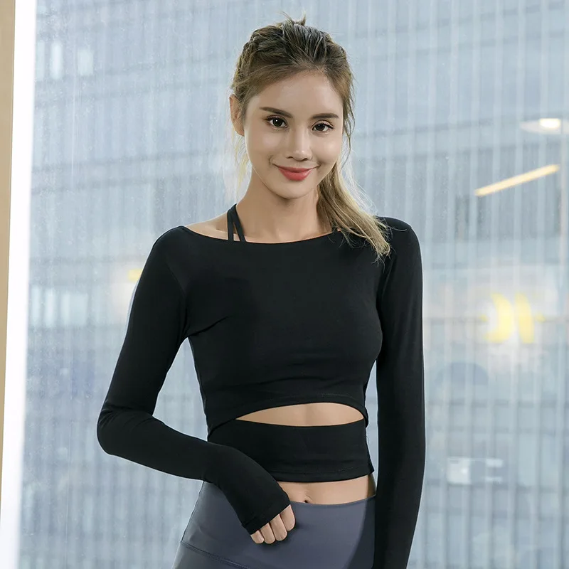 women yoga top long sleeve elastic yoga crop top sweatshirts female running jogging casual fitness gym workout shirts activewear
women yoga top long sleeve elastic yoga crop top sweatshirts female running jogging casual fitness gym workout shirts activewear