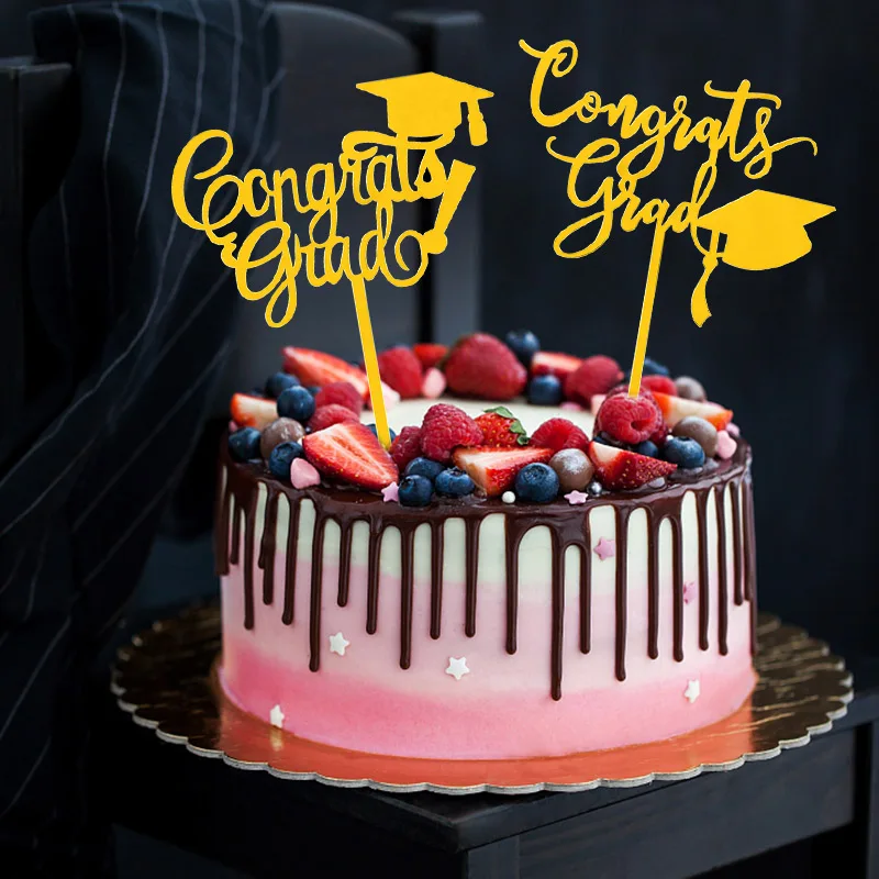 Black Gold Acrylic Class of 2021 Bachelor Cap Cupcake Cake Toppers Congratulations Graduation Favors Party Decoration Supplies
Black Gold Acrylic Class of 2021 Bachelor Cap Cupcake Cake Toppers Congratulations Graduation Favors Party Decoration Supplies