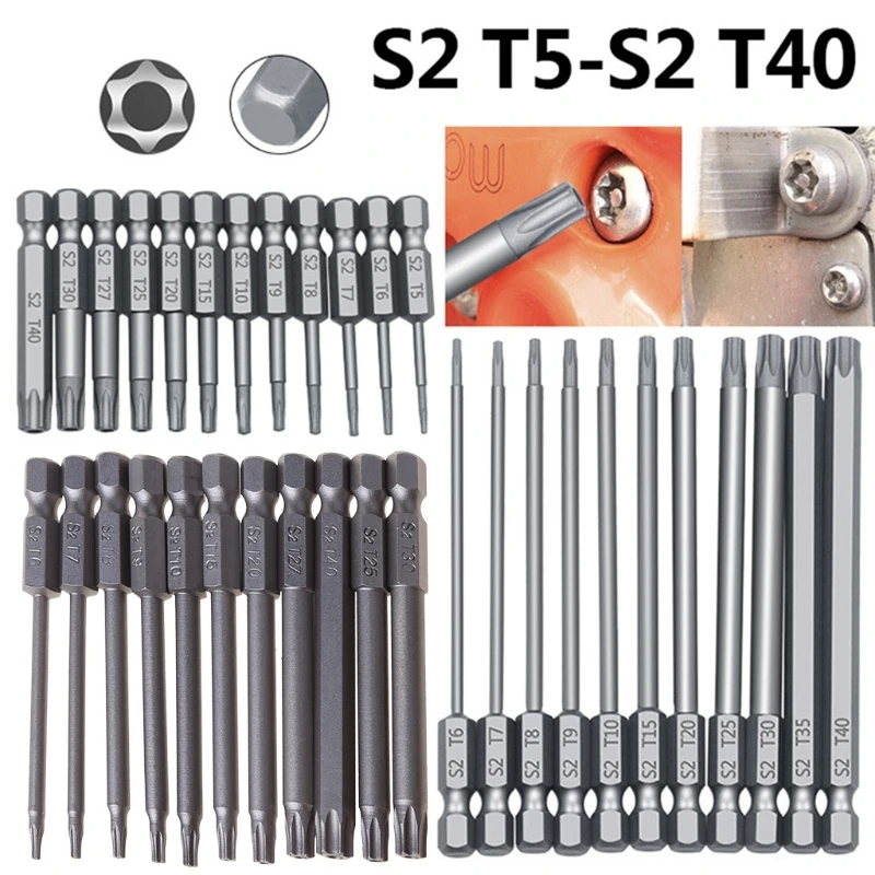 11/12pcs Tamper Proof Security Drill Bit Set Torx Screwdriver Flat Head 1/4" Hex Bits Driver
11/12pcs Tamper Proof Security Drill Bit Set Torx Screwdriver Flat Head 1/4" Hex Bits Driver