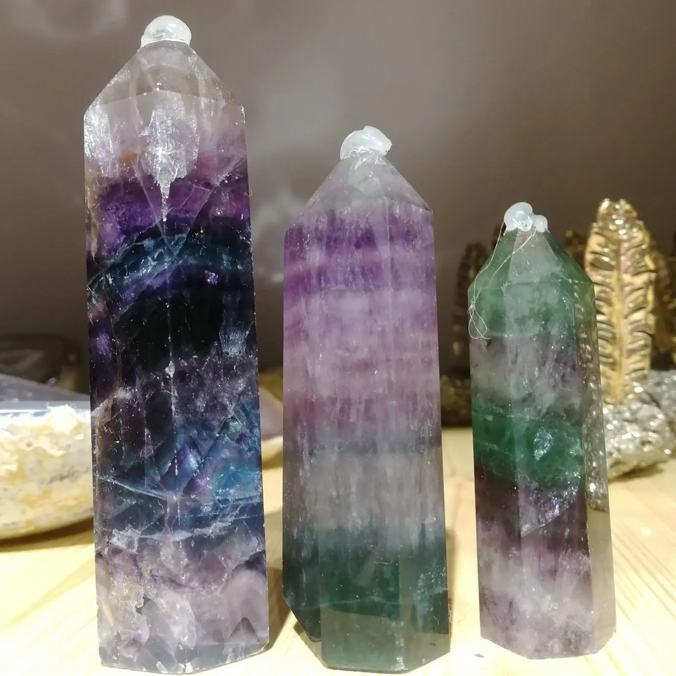 Natural Crystal Fluorite Stone Point Stones Crystal Tower Ornament For Home Decoration 1pcs
Natural Crystal Fluorite Stone Point Stones Crystal Tower Ornament For Home Decoration 1pcs
