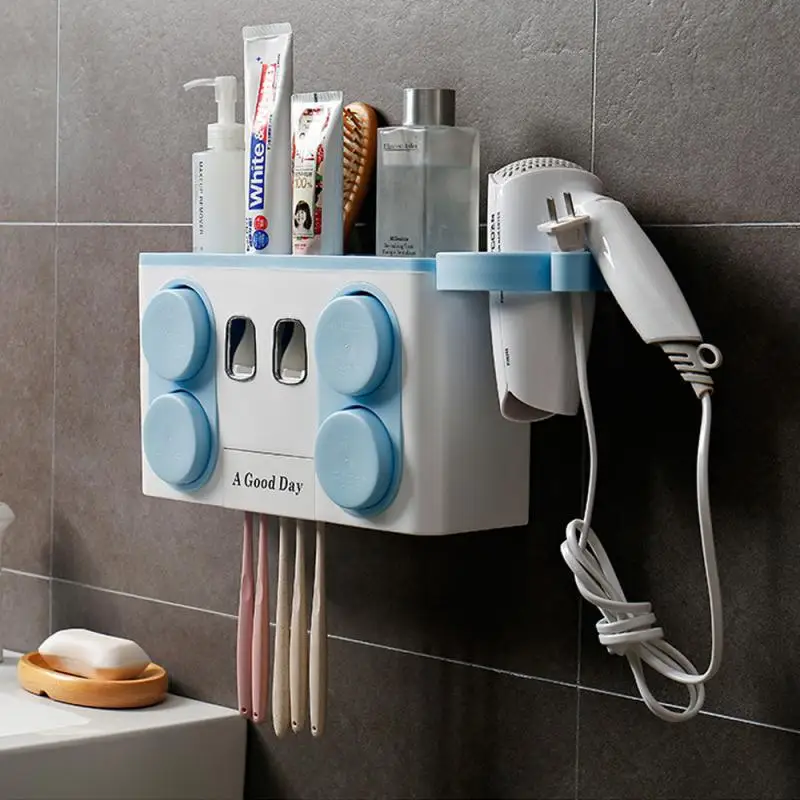 Multi-function Cup Toothbrush Holder Wall Hang Automatic Squeeze Toothpaste Toothbrush Holder Bathroom Accessories Dropshipping
Multi-function Cup Toothbrush Holder Wall Hang Automatic Squeeze Toothpaste Toothbrush Holder Bathroom Accessories Dropshipping