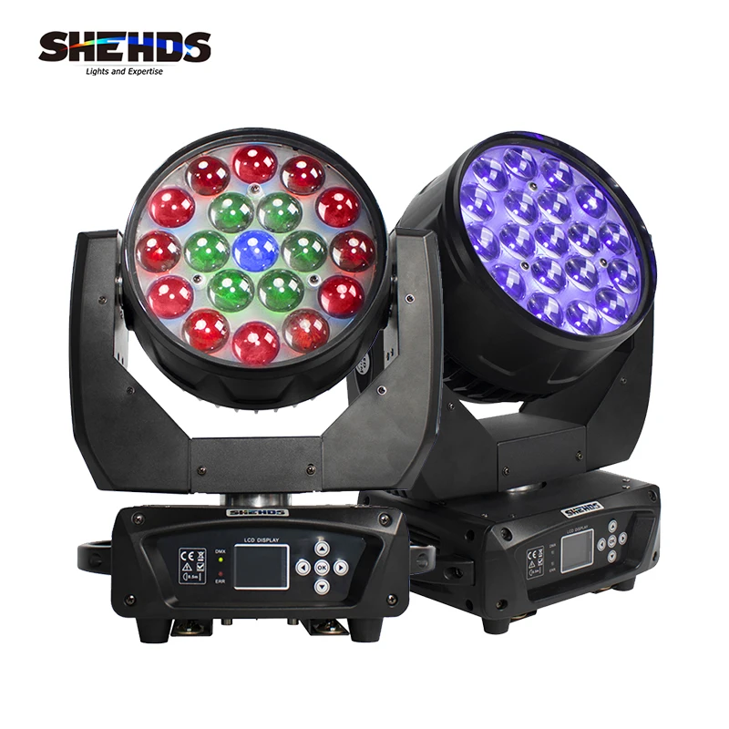 1/2/4pcs LED 19x15W RGBW Beam+Wash Zoom Moving Head Light DJ Stage Light Equipment Concert Productions Professionals Wedding
1/2/4pcs LED 19x15W RGBW Beam+Wash Zoom Moving Head Light DJ Stage Light Equipment Concert Productions Professionals Wedding