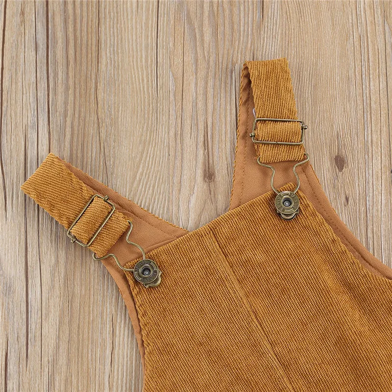 Infant Baby Boys Girls Corduroy Suspender Rompers Overalls Solid Color Pockets Bib Pants Autumn Spring Outfits
Infant Baby Boys Girls Corduroy Suspender Rompers Overalls Solid Color Pockets Bib Pants Autumn Spring Outfits