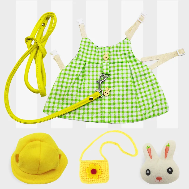 Cute Bunny Rabbit Cotton Clothing Suit Leash Lop-eared Decoration Costume Hamster Clothes Bunny Small Pet Accessories Kitten
Cute Bunny Rabbit Cotton Clothing Suit Leash Lop-eared Decoration Costume Hamster Clothes Bunny Small Pet Accessories Kitten