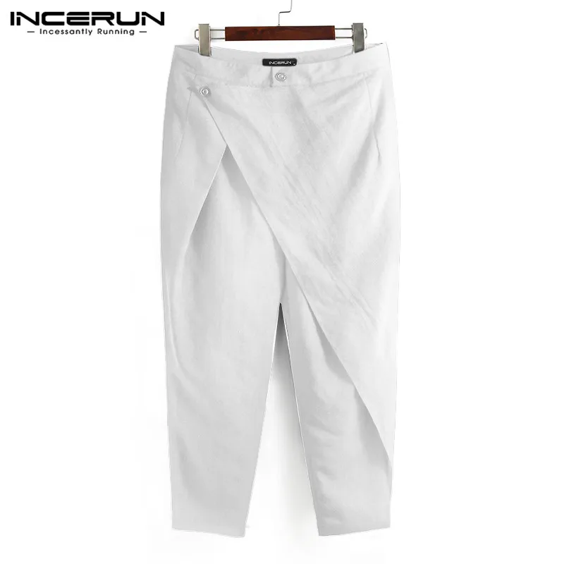 Fashion Irregular Loose Pantalones Man Leisure Zipper Pants INCERUN Men Casual Pants Solid Color Button Up Suit Trousers S-5XL
Fashion Irregular Loose Pantalones Man Leisure Zipper Pants INCERUN Men Casual Pants Solid Color Button Up Suit Trousers S-5XL