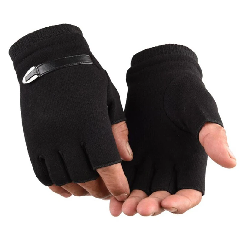 Fingerless Men Gloves Driving Suede Leather Black Grey Half Finger Men Elastic Outdoor Bike Mittens Winter Warm Gloves
Fingerless Men Gloves Driving Suede Leather Black Grey Half Finger Men Elastic Outdoor Bike Mittens Winter Warm Gloves