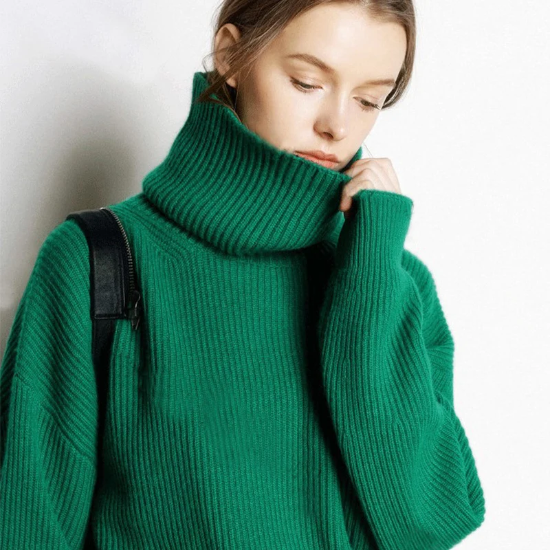 JCHB 2021 Women's Turtleneck Sweater Loose Woman Sweaters Autumn Winter Clothes Women Knitted Long Sleeve Pull Femme Pph2040
JCHB 2021 Women's Turtleneck Sweater Loose Woman Sweaters Autumn Winter Clothes Women Knitted Long Sleeve Pull Femme Pph2040