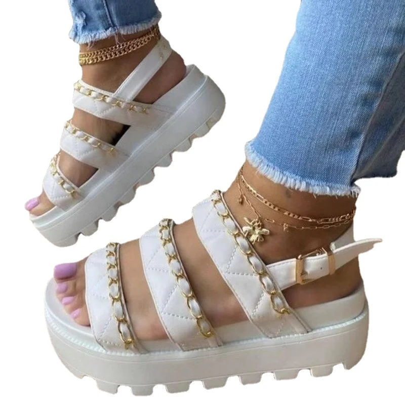Ladies Sandals 2021 Fashion Slope Heel Platform Gladiator Sandals Open Toe Buckle Lace Sandals Summer Shoes Women Casual Shoes
Ladies Sandals 2021 Fashion Slope Heel Platform Gladiator Sandals Open Toe Buckle Lace Sandals Summer Shoes Women Casual Shoes
