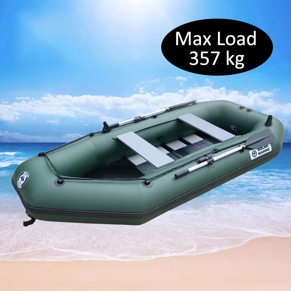 

4 Person 300cm PVC Fishing Boat Inflatable Rowing Ship Hovercraft Kayak Dinghy Canoe Drifting Raft Sailboat Surfing Sailing A